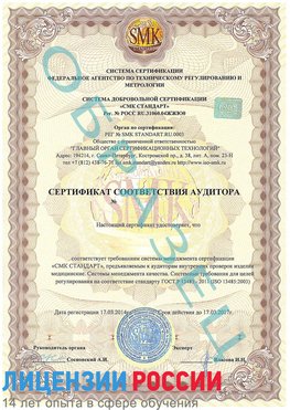 Образец сертификата соответствия аудитора Сортавала Сертификат ISO 13485